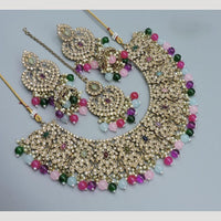 Hira Collections Sparkling Austrian& Beads Necklace Set for Festive Functions & Special Events