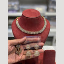 Hira Collections Sparkling Crystal stone Necklace Set for Festive Functions
