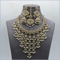 Hira Collections Elegant Austrian Stone Necklace Set For Festive Functions & Special Events