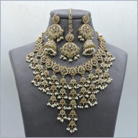 Hira Collections Elegant Austrian Stone Necklace Set For Festive Functions & Special Events