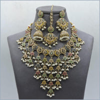 Hira Collections Elegant Austrian Stone Necklace Set For Festive Functions & Special Events