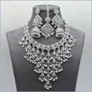Hira Collections Stunning Austrian Stone Necklace Set For Festive Functions & Special Events