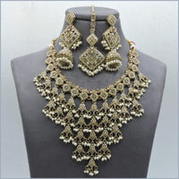 Hira Collections Stunning Austrian Stone Necklace Set For Festive Functions & Special Events