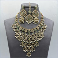 Hira Collections Stunning Austrian Stone Necklace Set For Festive Functions & Special Events