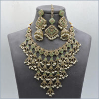 Hira Collections Stunning Austrian Stone Necklace Set For Festive Functions & Special Events