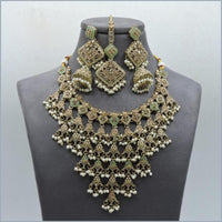 Hira Collections Stunning Austrian Stone Necklace Set For Festive Functions & Special Events