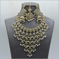 Hira Collections Stunning Austrian Stone Necklace Set For Festive Functions & Special Events
