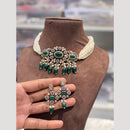 Hira Collections Elegant Kundan And Pearl Choker Necklace Set For Weddings and Festive Wear