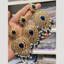 Hira Collections Elegant Crystal Stone Necklace Set with Matching Earrings for Festive Wear