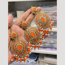 Hira Collections Elegant Crystal Stone Necklace Set with Matching Earrings for Festive Wear