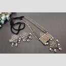 Hira Collections Bold Oxidised Pota Stone Long Necklace Set Perfect Festive Jewelry