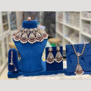Hira Collections Luxuria Kundan & Beads Semi - Bridal Necklace Set