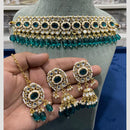 Hira Collections Designer Kundan Stone Pearl And Beaded Choker Set