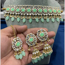 Hira Collections Designer Kundan Stone Pearl And Beaded Choker Set