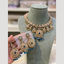 Hira Collections Vintage Style Austrian Stone And Beads Necklace Set