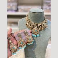 Hira Collections Vintage Style Austrian Stone And Beads Necklace Set