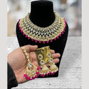Hira Collections Royal Kundan Stone Pearl And Beads Necklace Set