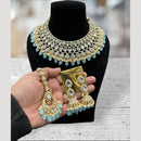 Hira Collections Royal Kundan Stone Pearl And Beads Necklace Set