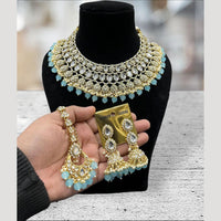 Hira Collections Royal Kundan Stone Pearl And Beads Necklace Set