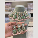 Hira Collections Royal Kundan Stone Pearl And Beads Meenakari Necklace Set