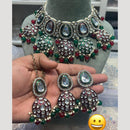 Hira Collections Royal Kundan Stone Pearl And Beads Meenakari Necklace Set