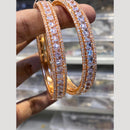 Hira Collections Glamorous Austrian Stone And American Diamond Premium Bangles Set