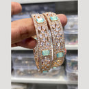 Hira Collections Glamorous American Diamond Premium Bangles Set