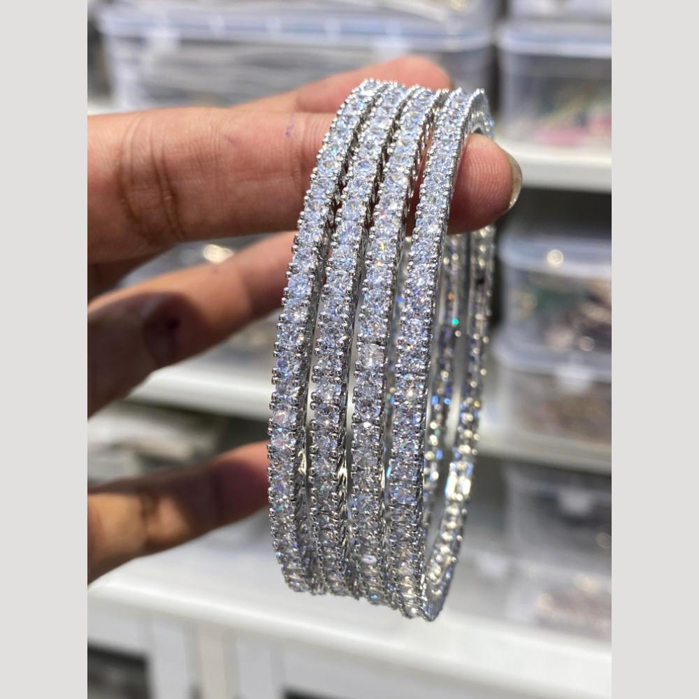 Hira Collections Royal Look Austrian Stone Designer Bangles Set