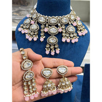 Hira Collection Traditional Kundan And Beads Choker Necklace Set