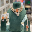 Hira Collection Gorgeous Kundan Choker Necklace Set for Wedding Functions