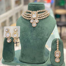 Hira Collection Gorgeous Kundan Choker Necklace Set for Wedding Functions