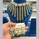 Hira Collection Traditional Kundan And Beads Choker Necklace Set