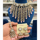 Hira Collection Traditional Kundan And Beads Choker Necklace Set