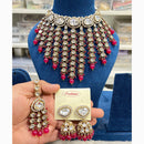 Hira Collection Traditional Kundan And Beads Choker Necklace Set