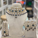 Hira Collection Gorgeous Kundan And Pearl Choker Necklace Set for Wedding Functions