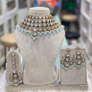 Hira Collection Gorgeous Kundan And Pearl Choker Necklace Set for Wedding Functions