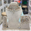 Hira Collection Gorgeous Kundan And Pearl Choker Necklace Set for Wedding Functions