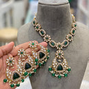 Hira Collections Designer Kundan And Pearl  Necklace Set Perfect for Weddings & Festive Occasions