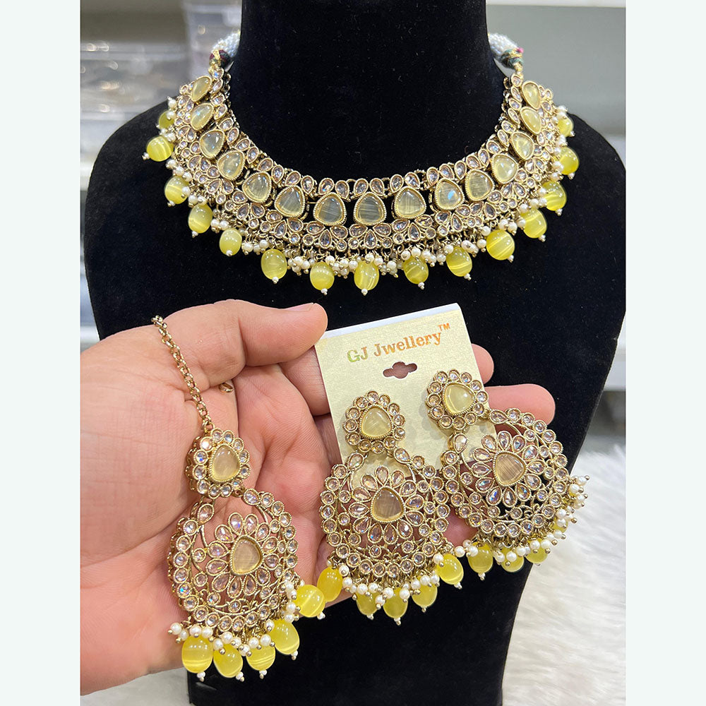 Hira Collections Designer Kundan And Beads Necklace Set Perfect for Weddings & Festive Occasions