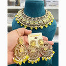 Hira Collections Designer Kundan And Beads Necklace Set Perfect for Weddings & Festive Occasions