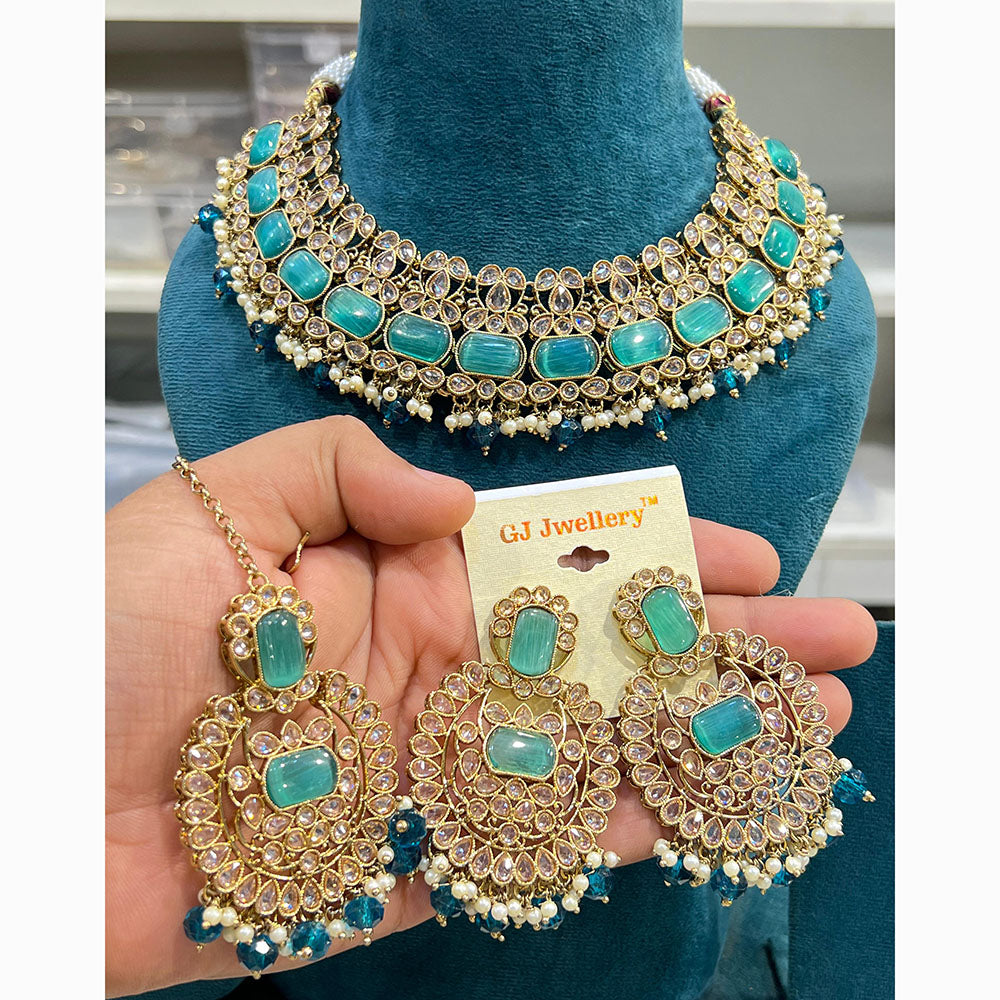 Hira Collections Designer Kundan And Beads Necklace Set Perfect for Weddings & Festive Occasions