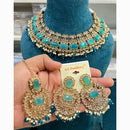 Hira Collections Designer Kundan And Beads Necklace Set Perfect for Weddings & Festive Occasions