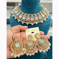 Hira Collections Designer Kundan And Beads Necklace Set Perfect for Weddings & Festive Occasions