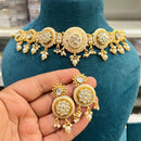 Hira Collections Exquisite Kundan Necklace And Pearl Set for Engagements and Special Celebrations