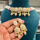 Hira Collections Exquisite Kundan Necklace And Pearl Set for Engagements and Special Celebrations