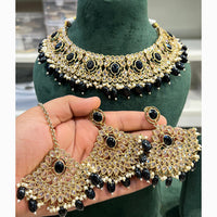 Hira Collections Designer Kundan And Beads Necklace Set Perfect for Weddings & Festive Occasions