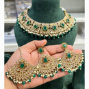 Hira Collections Designer Kundan And Beads Necklace Set Perfect for Weddings & Festive Occasions