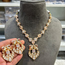 Hira Collections Elegant Kundan Necklace Set  Statement Jewelry