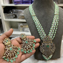 Hira Collections Designer Polki Kundan And Beads Long Necklace Set  Statement Jewelry