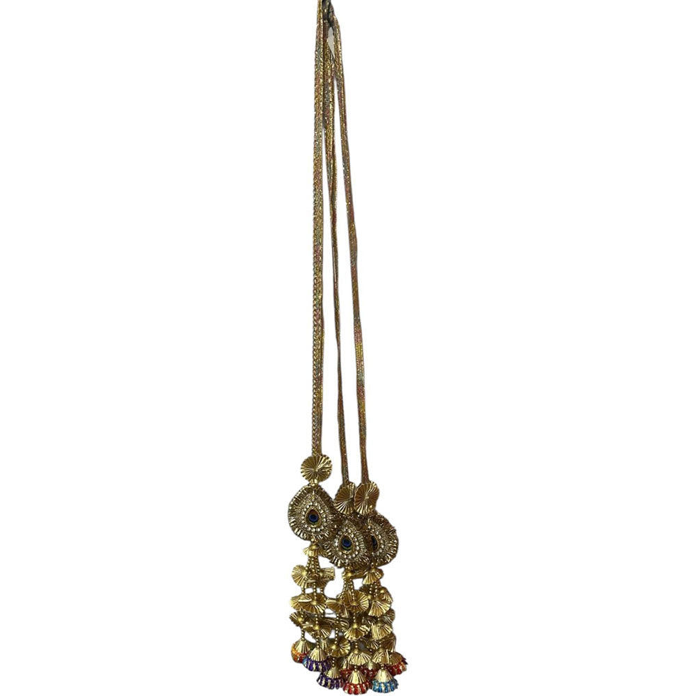 Hira Collections Colorful Hair Paranda with Tassels – Ethnic Indian Hair Jewelry
